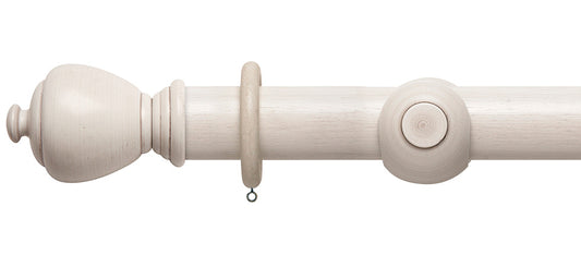 Rolls Modern Country Sugar Pot 55mm Wooden Curtain Pole - Fendow