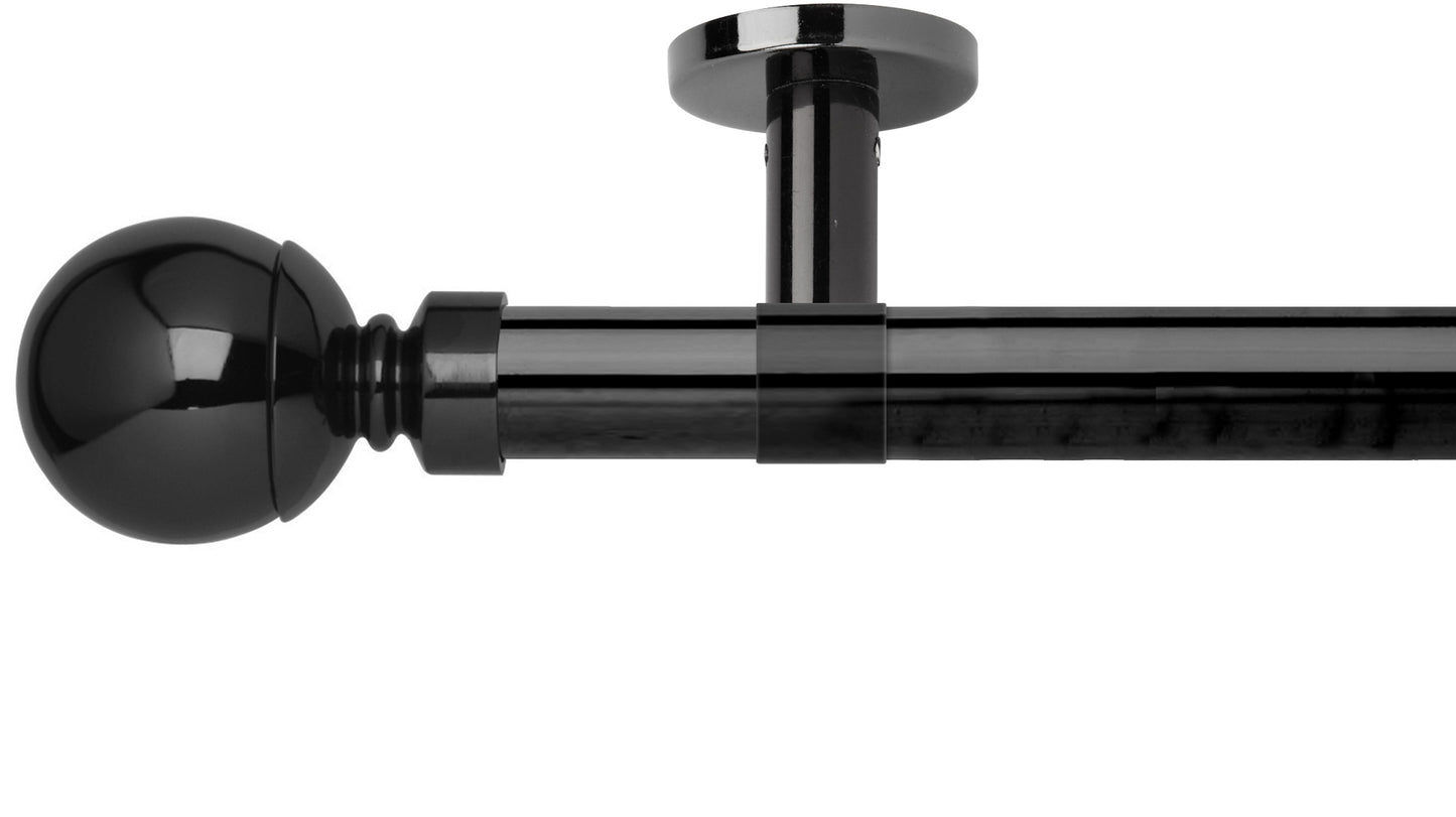 Rolls Neo Ball 28mm Metal Curtain Pole - Fendow