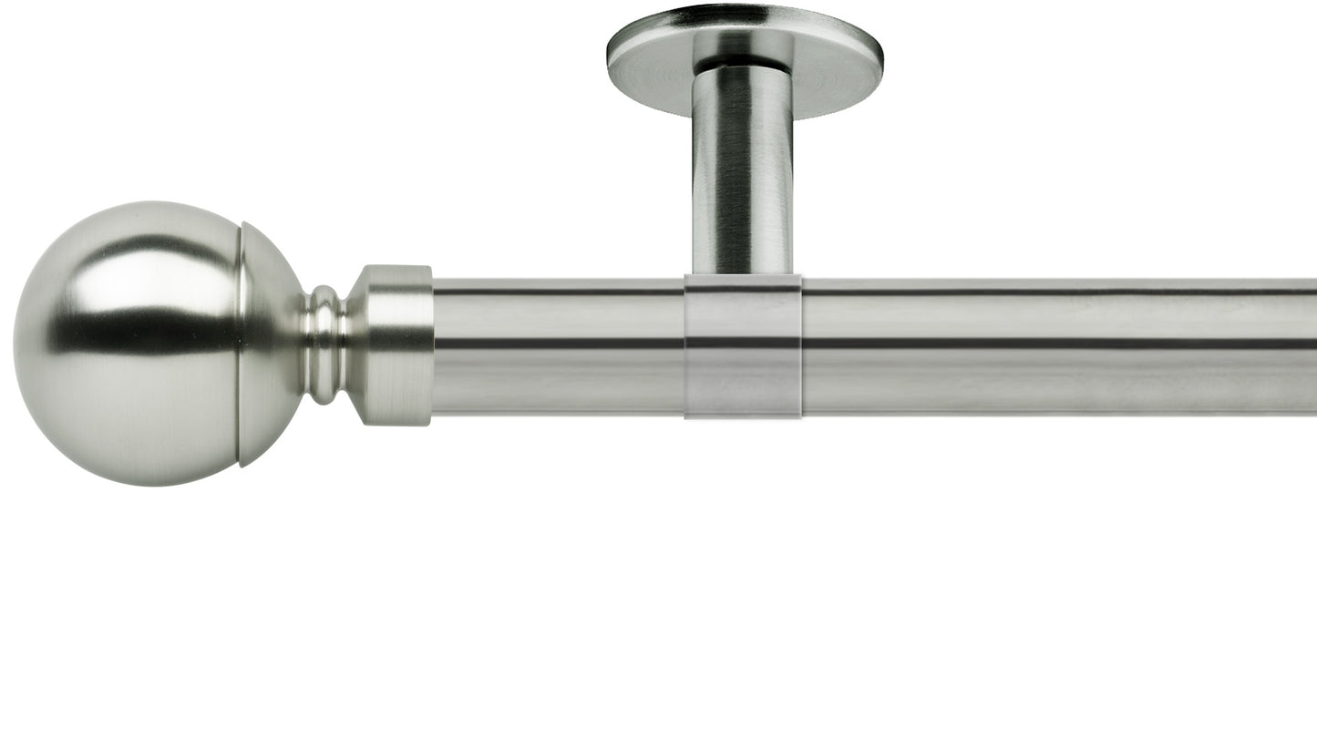 Rolls Neo Ball 28mm Metal Curtain Pole - Fendow