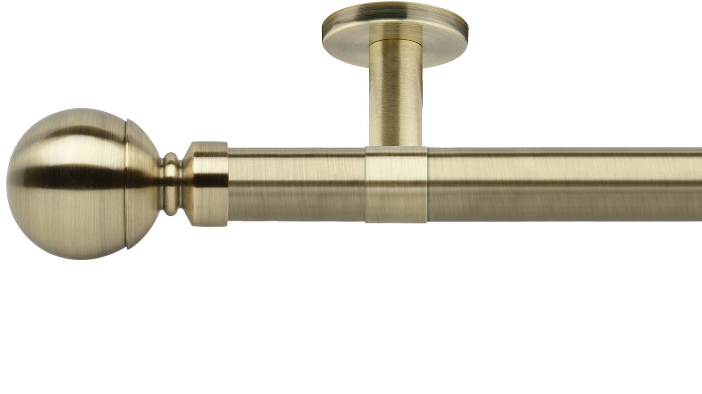 Rolls Neo Ball 28mm Metal Curtain Pole - Fendow