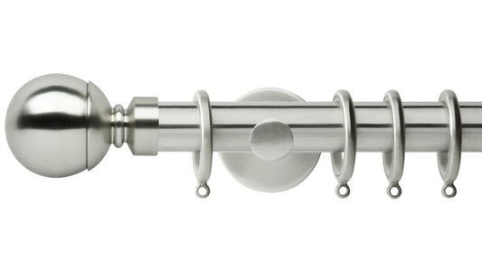 Rolls Neo Ball 28mm Metal Curtain Pole - Fendow