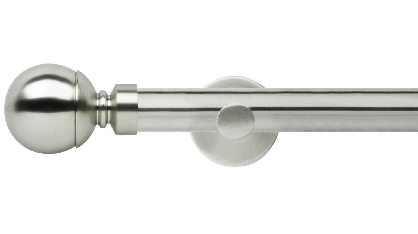 Rolls Neo Ball 28mm Metal Curtain Pole - Fendow