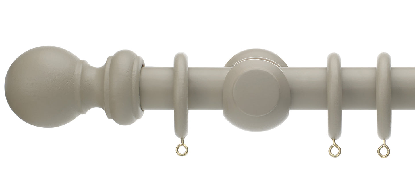 Rolls Honister 28mm Wooden Curtain Pole - Fendow