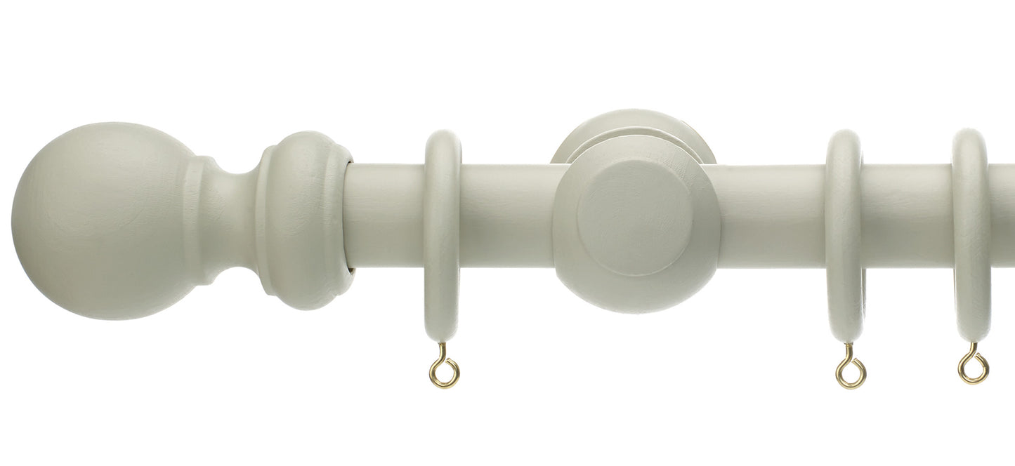 Rolls Honister 28mm Wooden Curtain Pole - Fendow