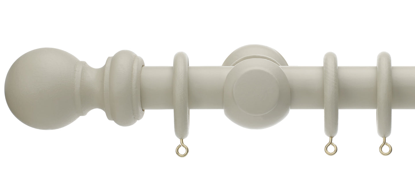 Rolls Honister 28mm Wooden Curtain Pole - Fendow