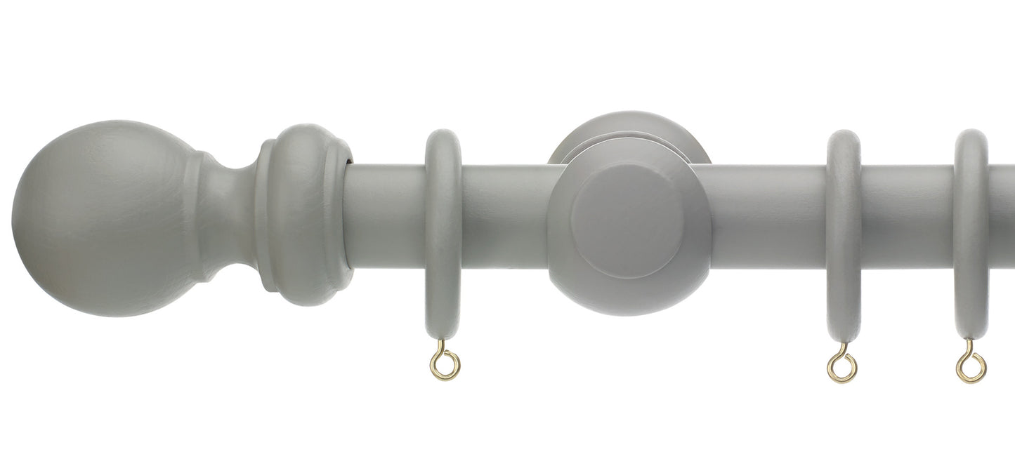 Rolls Honister 28mm Wooden Curtain Pole - Fendow