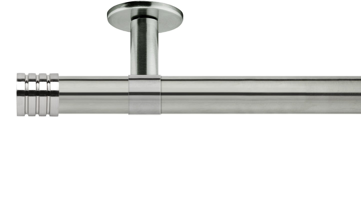 Rolls Neo Stud 28mm Metal Curtain Pole - Fendow