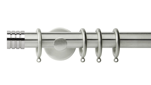 Rolls Neo Stud 28mm Metal Curtain Pole - Fendow