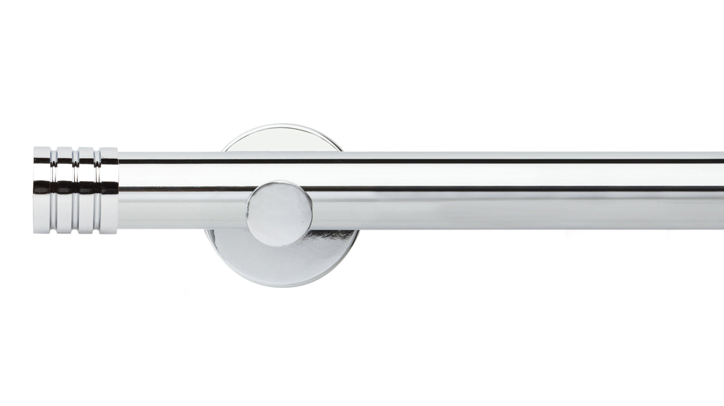 Rolls Neo Stud 28mm Metal Curtain Pole - Fendow