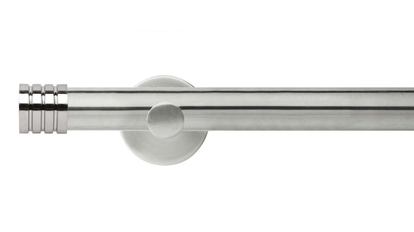 Rolls Neo Stud 28mm Metal Curtain Pole - Fendow