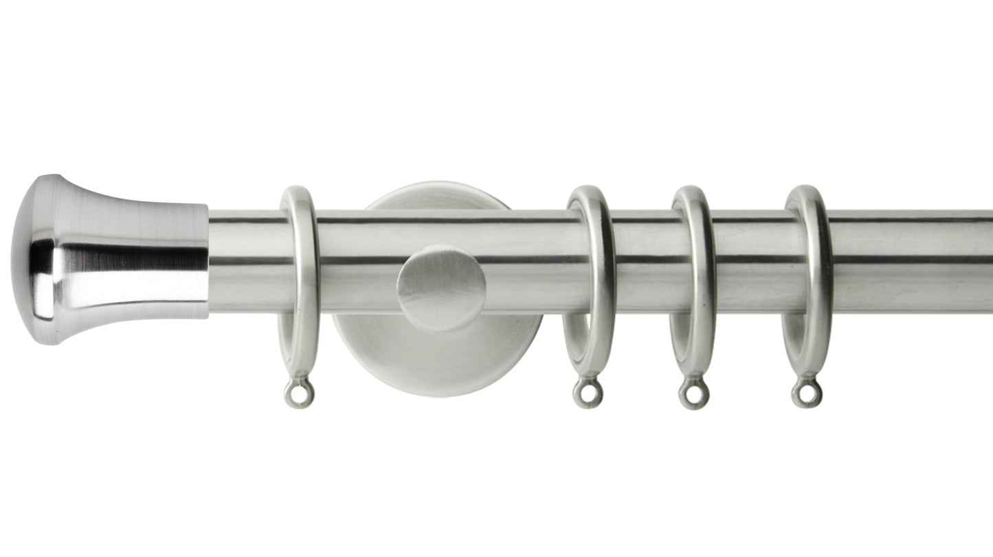 Rolls Neo Trumpet 28mm 3 Sided Bay Window Metal Curtain Pole