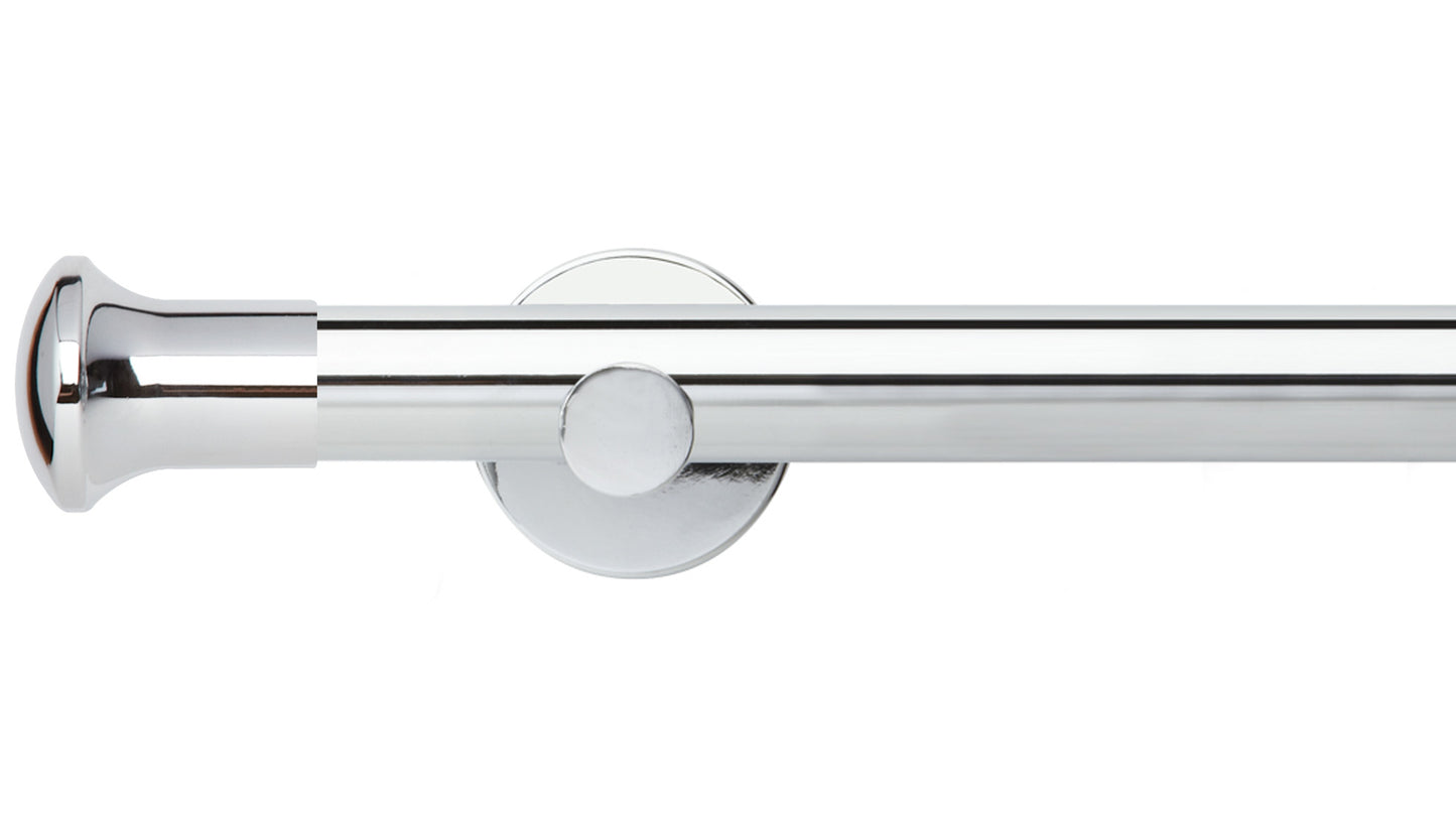 Rolls Neo Trumpet 28mm 3 Sided Bay Window Metal Curtain Pole