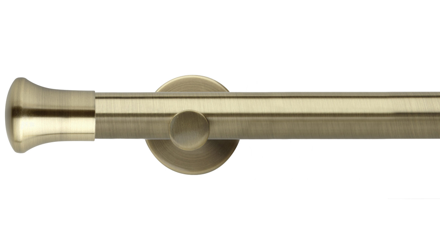 Rolls Neo Trumpet 28mm 3 Sided Bay Window Metal Curtain Pole