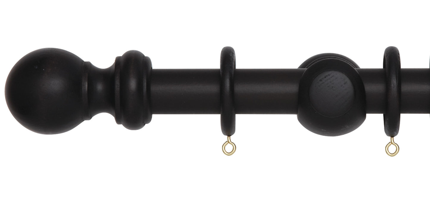 Rolls Woodline 28mm Wooden Curtain Pole - Fendow