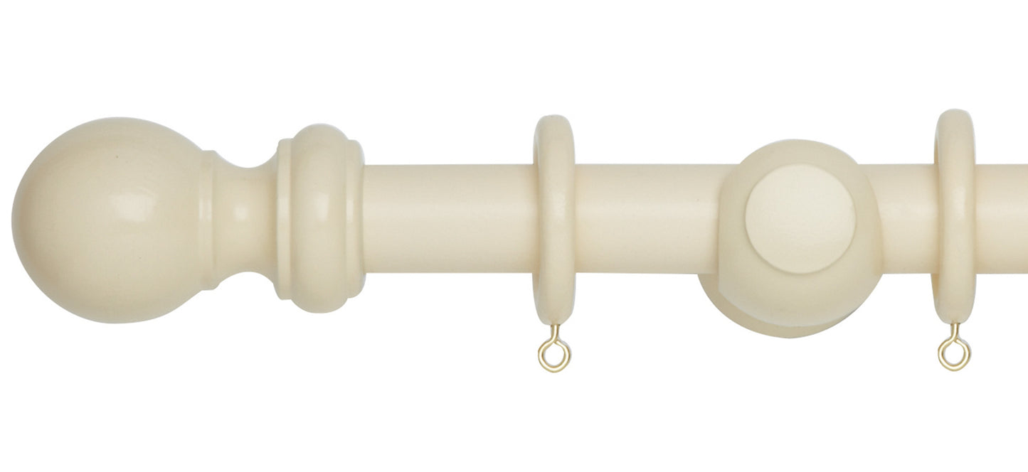 Rolls Woodline 28mm Wooden Curtain Pole - Fendow