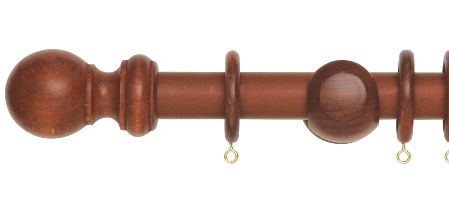 Rolls Woodline 28mm Wooden Curtain Pole - Fendow