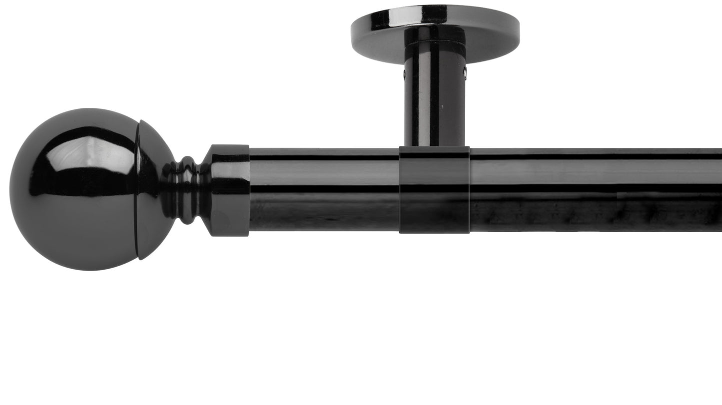 Rolls Neo Ball 35mm Metal Curtain Pole - Fendow