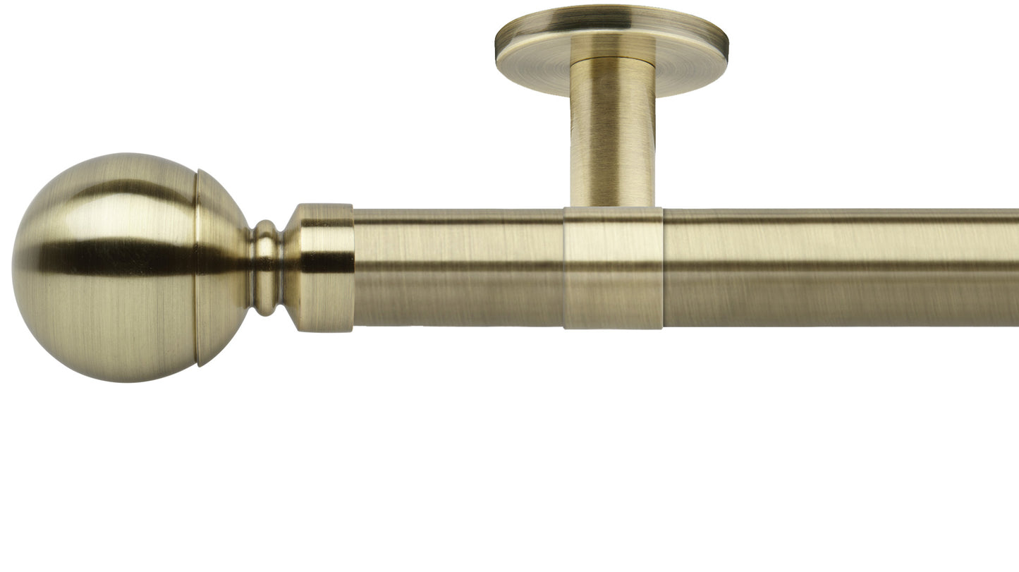 Rolls Neo Ball 35mm Metal Curtain Pole - Fendow