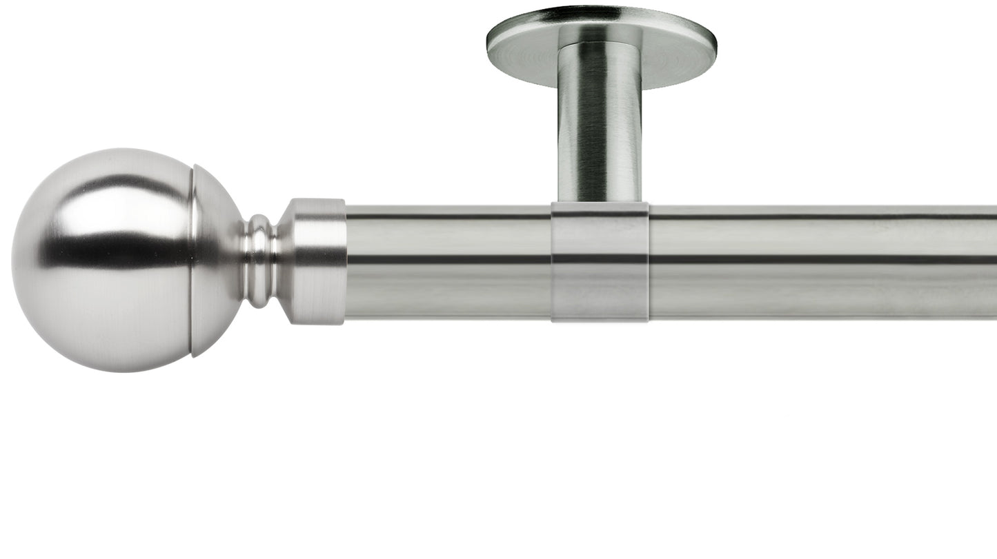 Rolls Neo Ball 35mm Metal Curtain Pole - Fendow