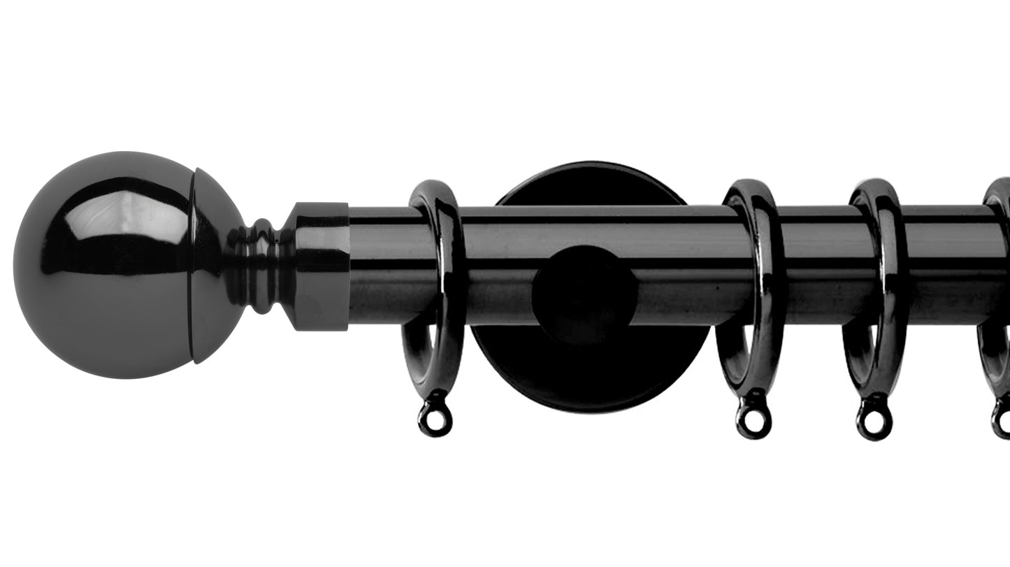 Rolls Neo Ball 35mm Metal Curtain Pole - Fendow