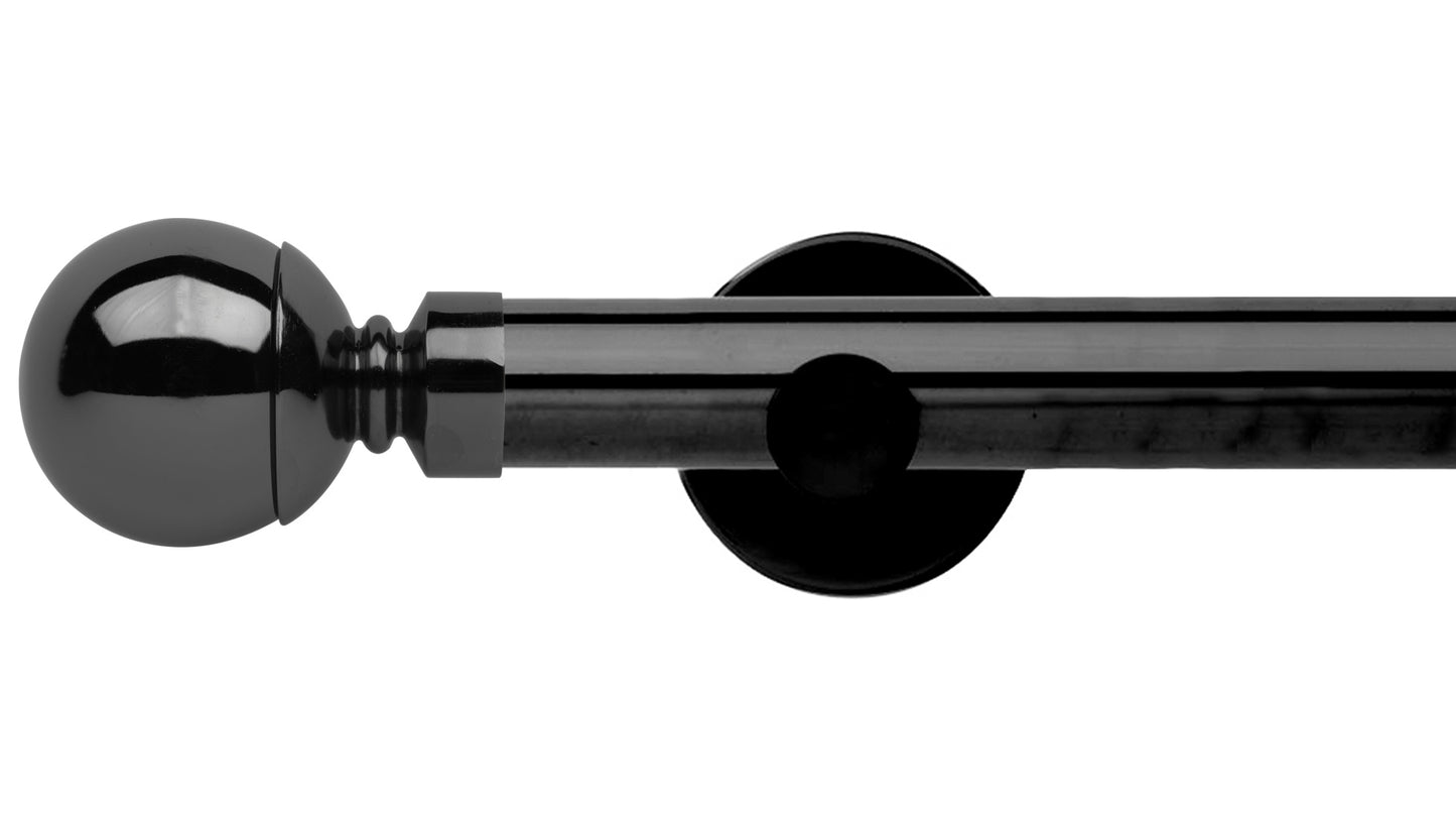 Rolls Neo Ball 35mm Metal Curtain Pole - Fendow