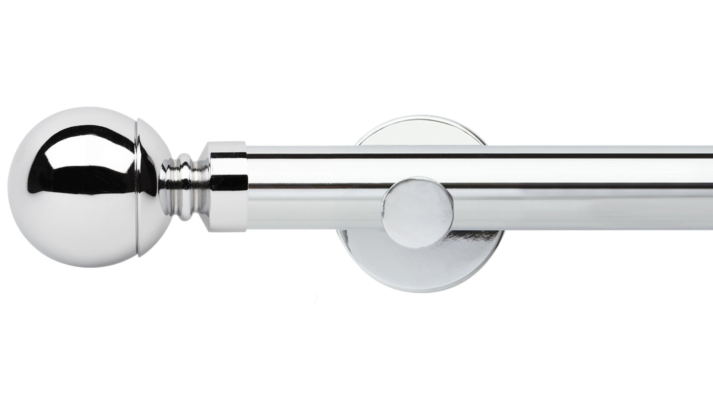 Rolls Neo Ball 35mm Metal Curtain Pole - Fendow