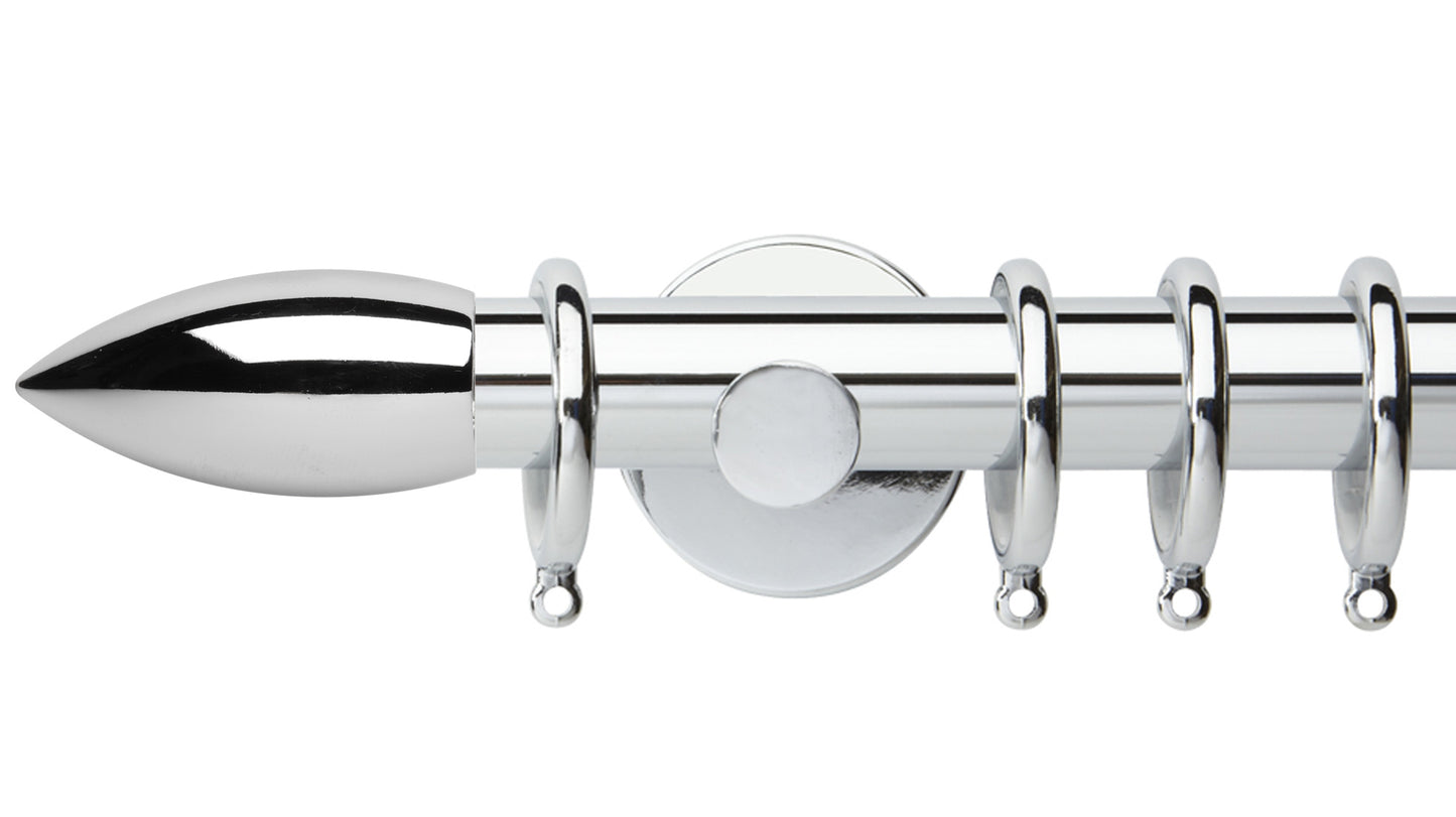 Rolls Neo Bullet 35mm Metal Curtain Pole - Fendow