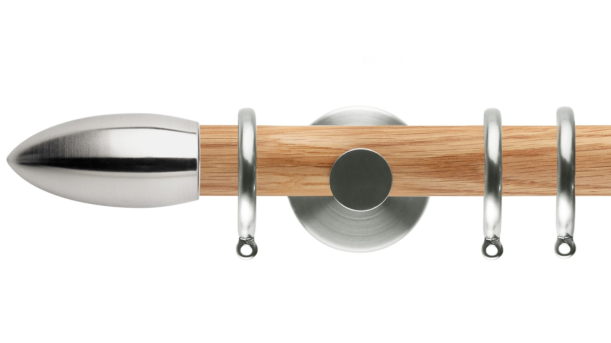 Rolls Neo Bullet 35mm Wooden Curtain Pole - Fendow