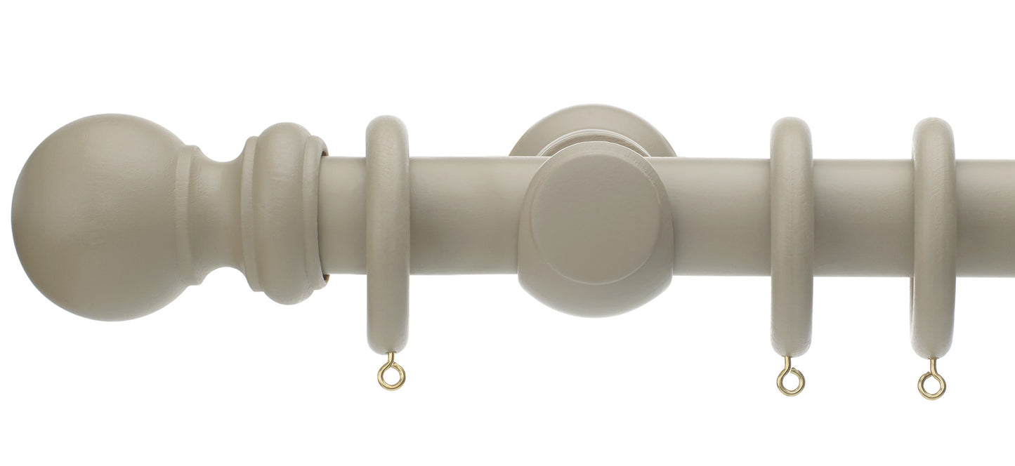 Rolls Honister 35mm Wooden Curtain Pole - Fendow