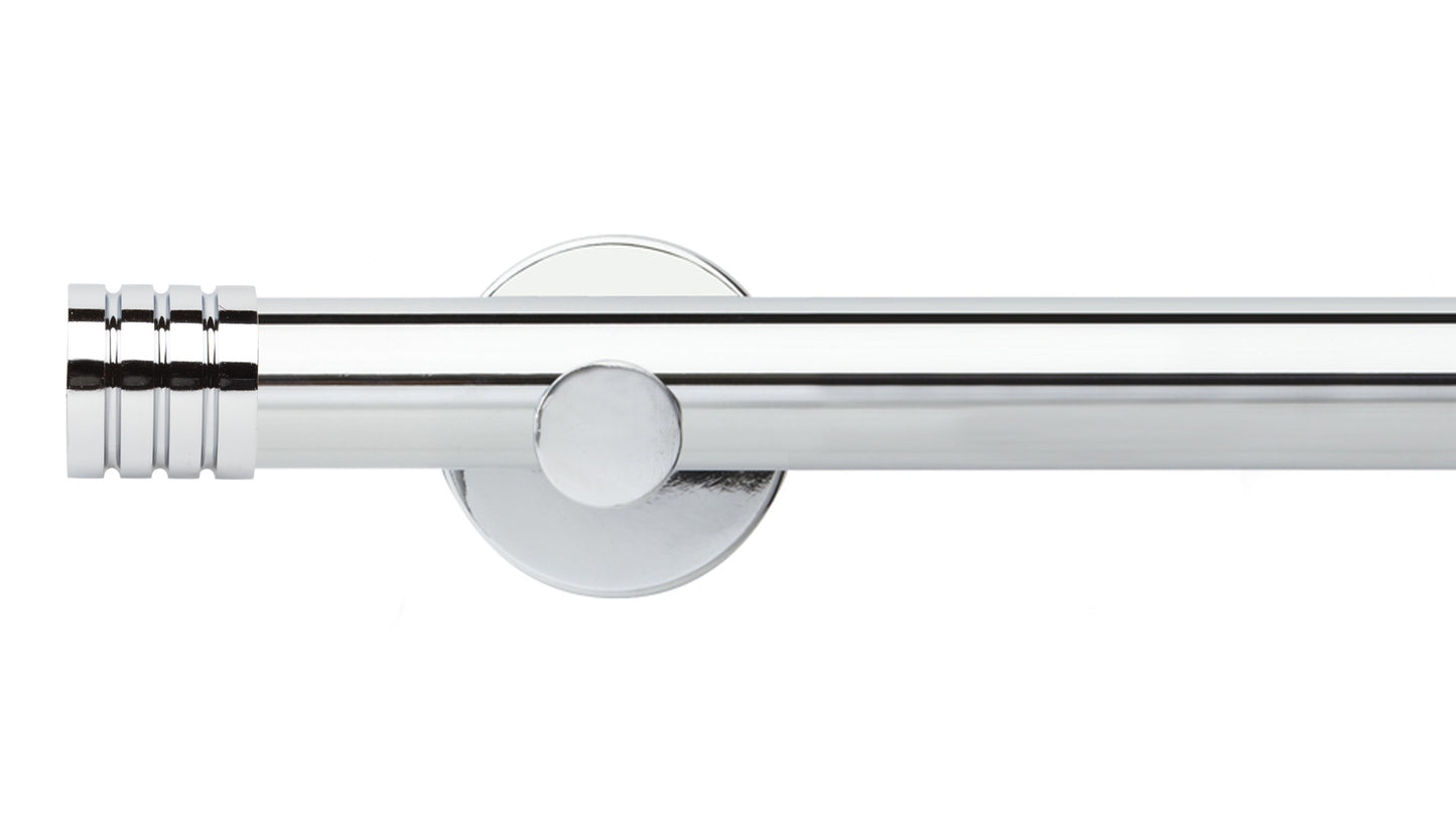 Rolls Neo Stud 35mm Metal Curtain Pole - Fendow