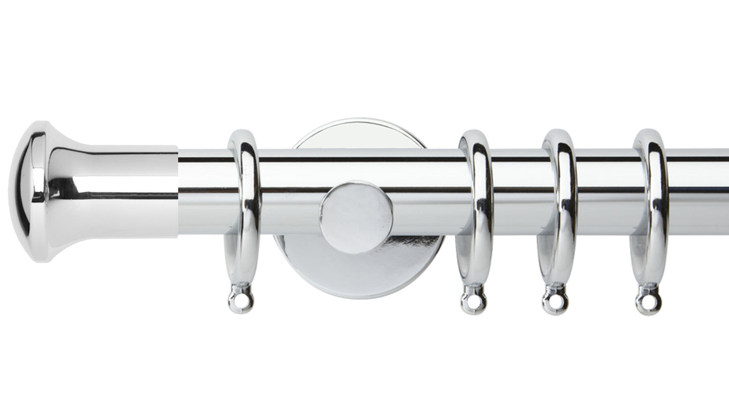 Rolls Neo Trumpet 35mm Metal Curtain Pole - Fendow