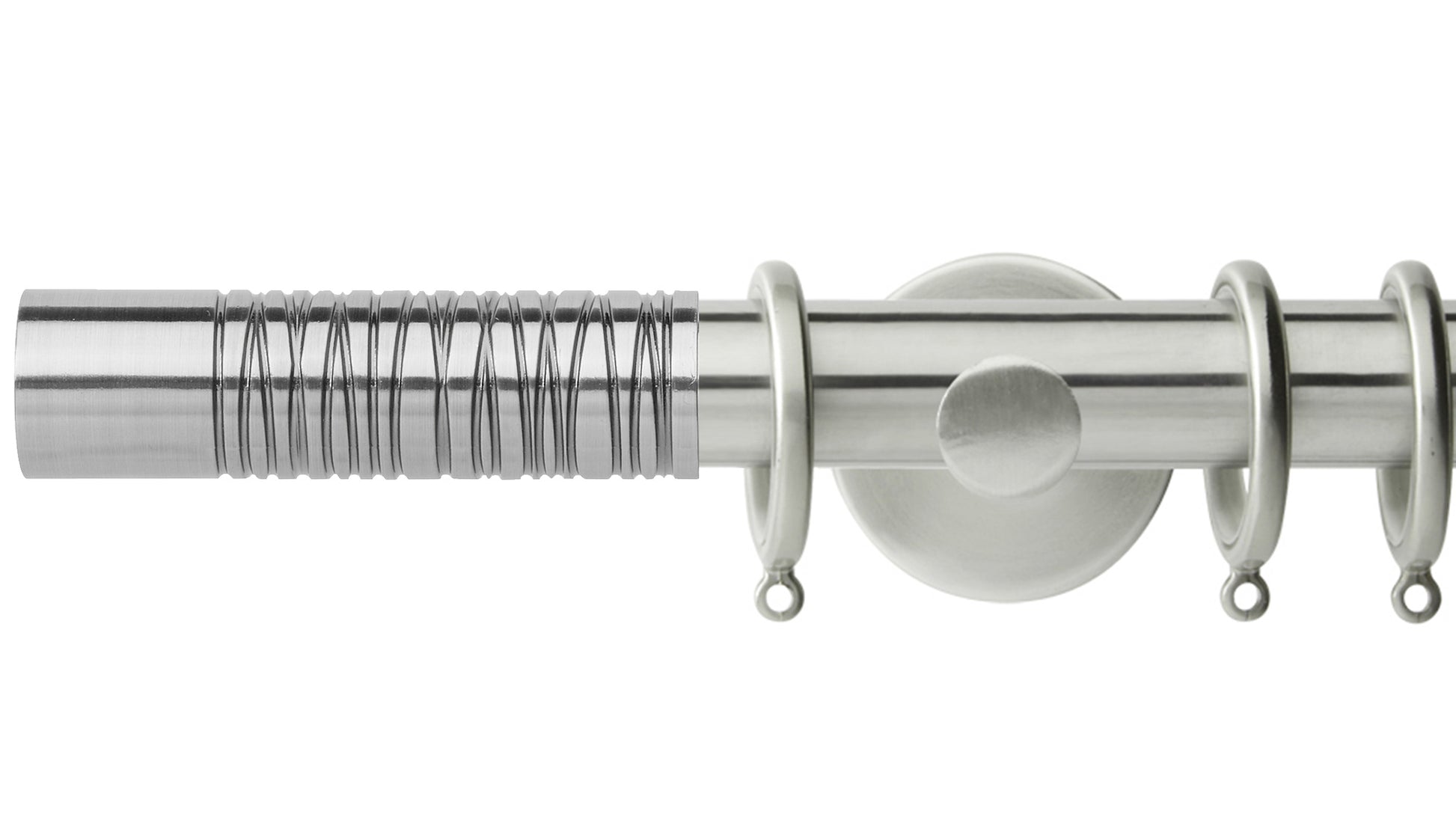 Rolls Neo Wired Barrel 35mm Metal Curtain Pole - Fendow