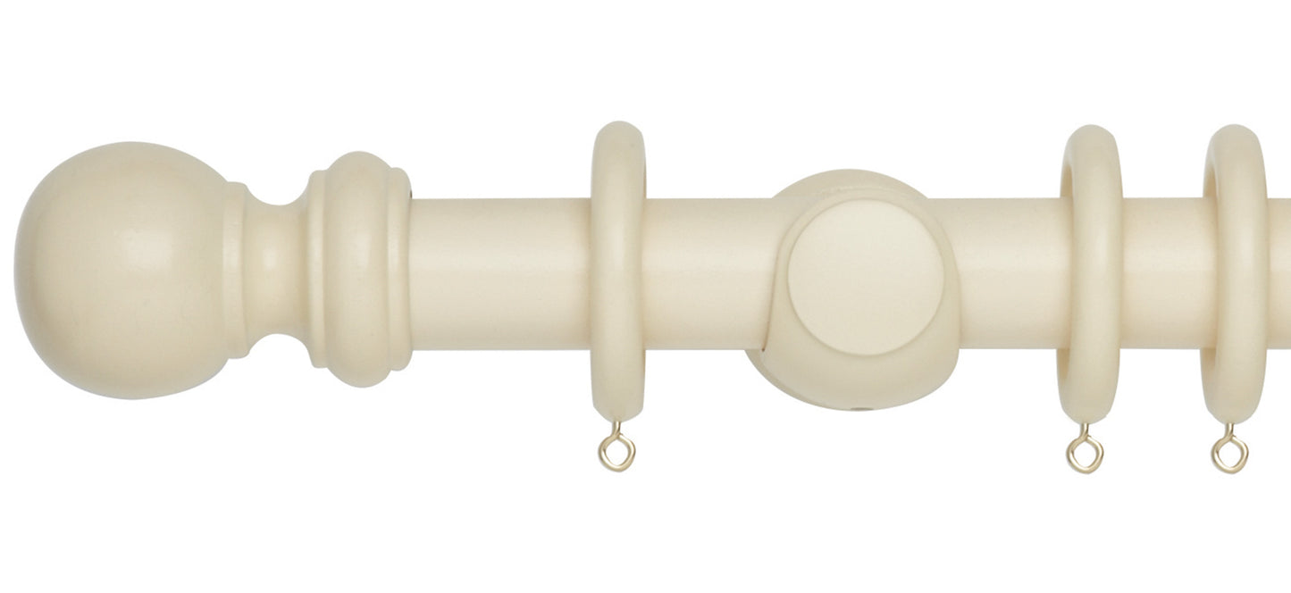 Rolls Woodline 35mm Wooden Curtain Pole - Fendow