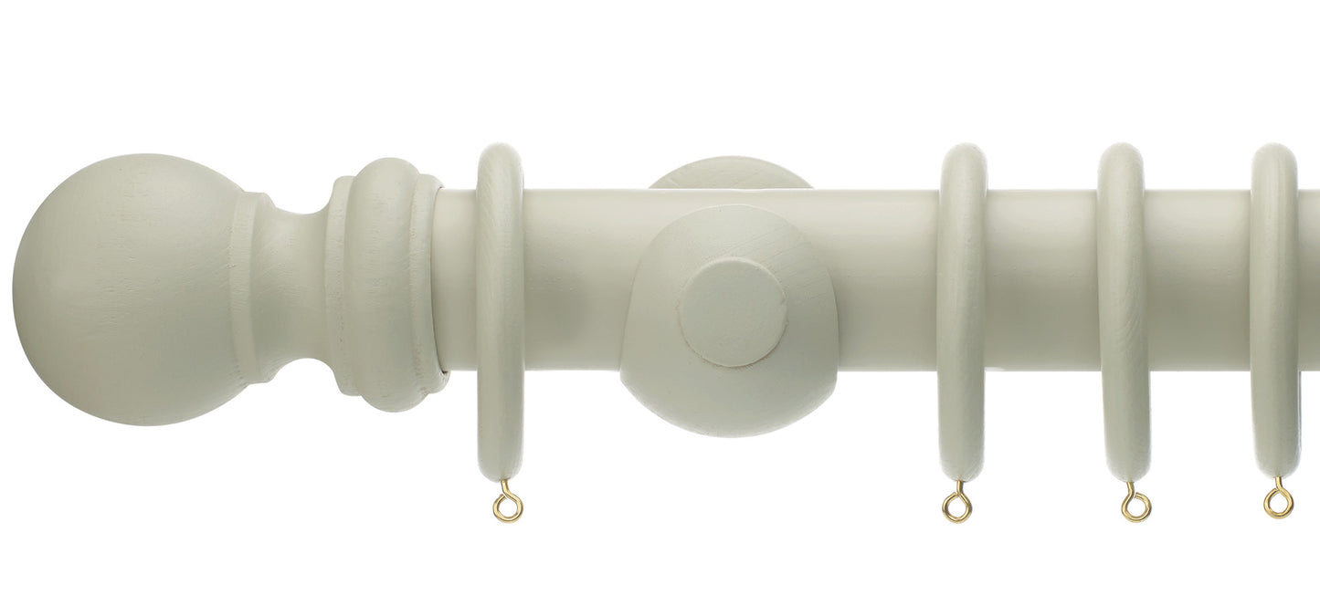 Rolls Honister 50mm Wooden Curtain Pole - Fendow