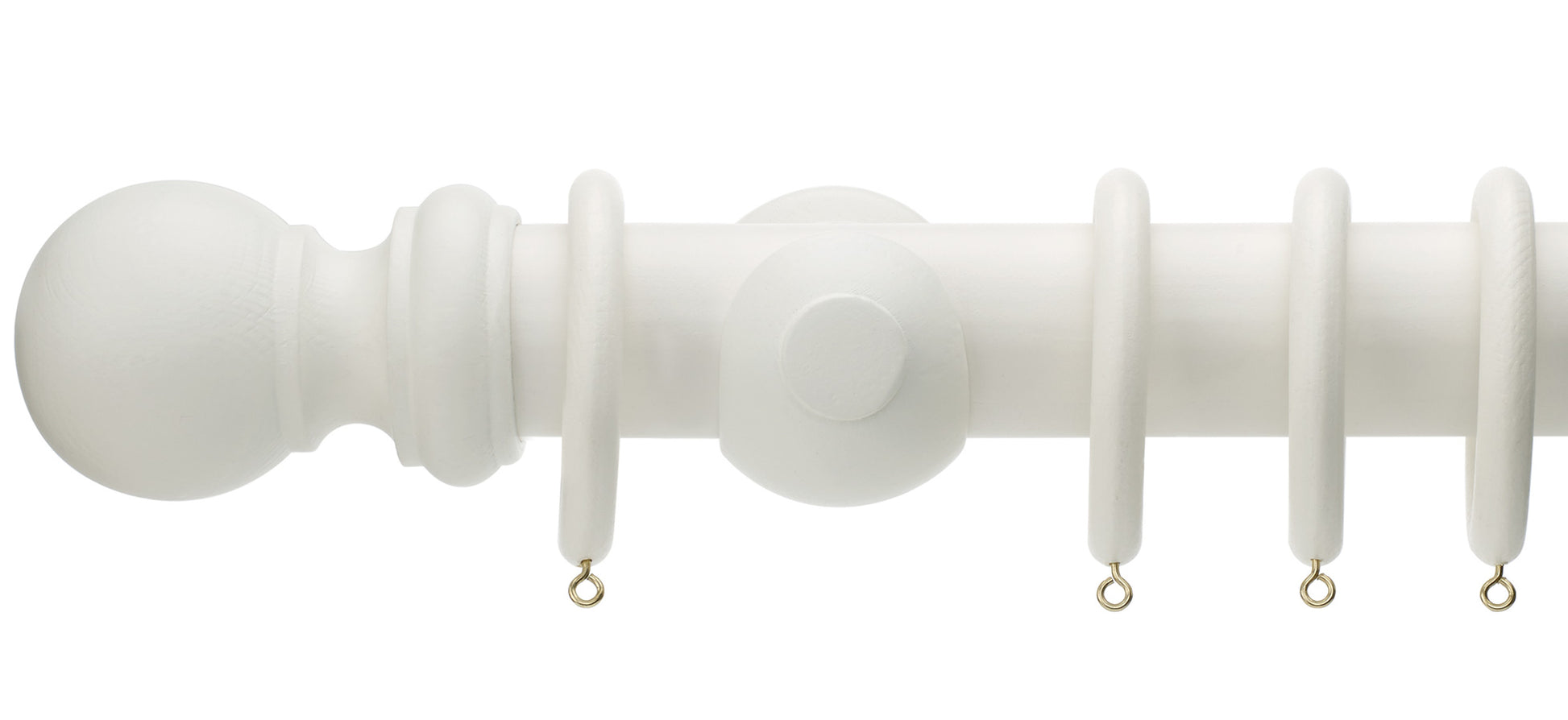 Rolls Honister 50mm Wooden Curtain Pole - Fendow