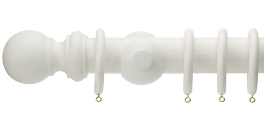 Rolls Honister 50mm Wooden Curtain Pole - Fendow