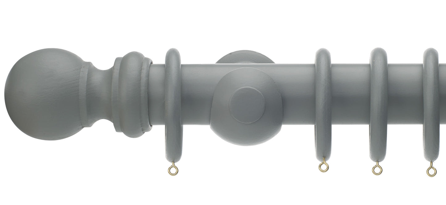 Rolls Honister 50mm Wooden Curtain Pole - Fendow