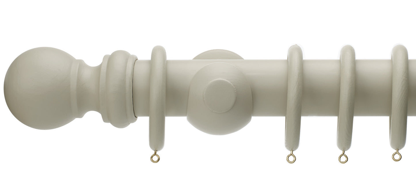 Rolls Honister 50mm Wooden Curtain Pole - Fendow