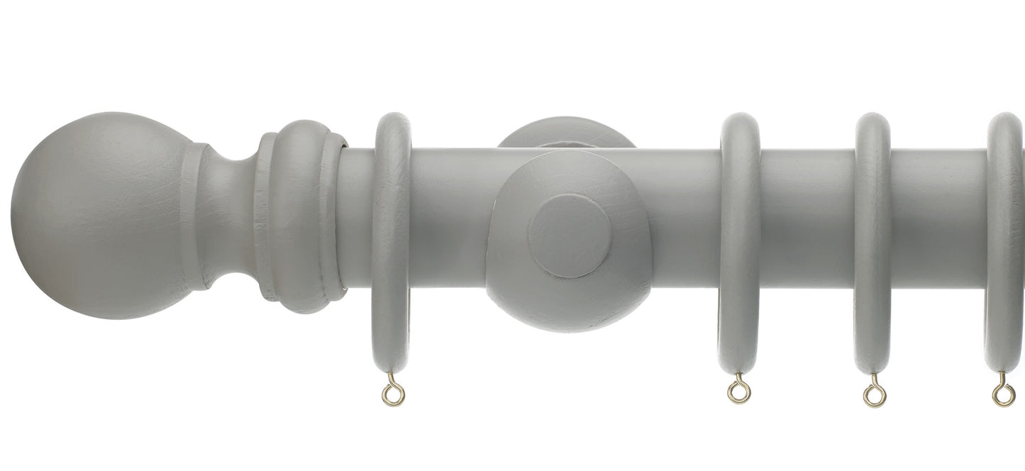 Rolls Honister 50mm Wooden Curtain Pole - Fendow