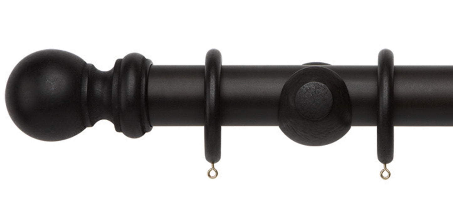 Rolls Woodline 50mm Wooden Curtain Pole - Fendow