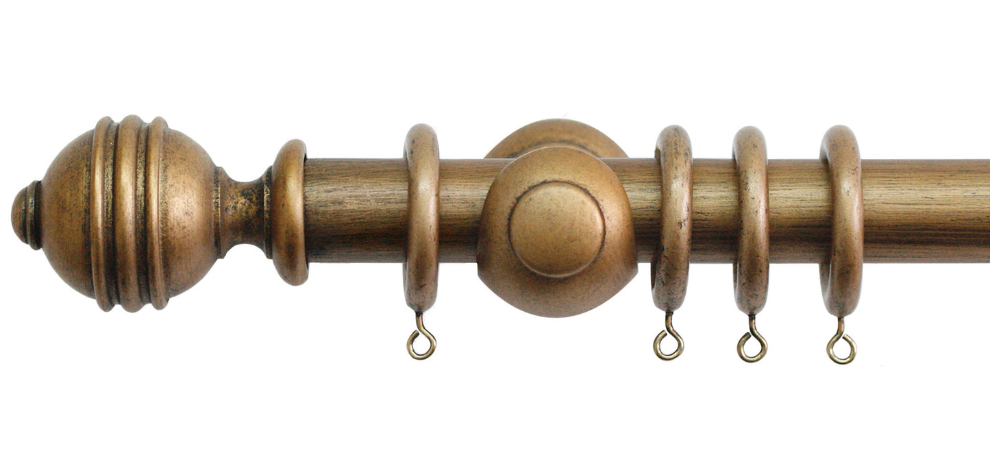 Jones Cathedral Ely 30mm Wooden Curtain Pole - Fendow