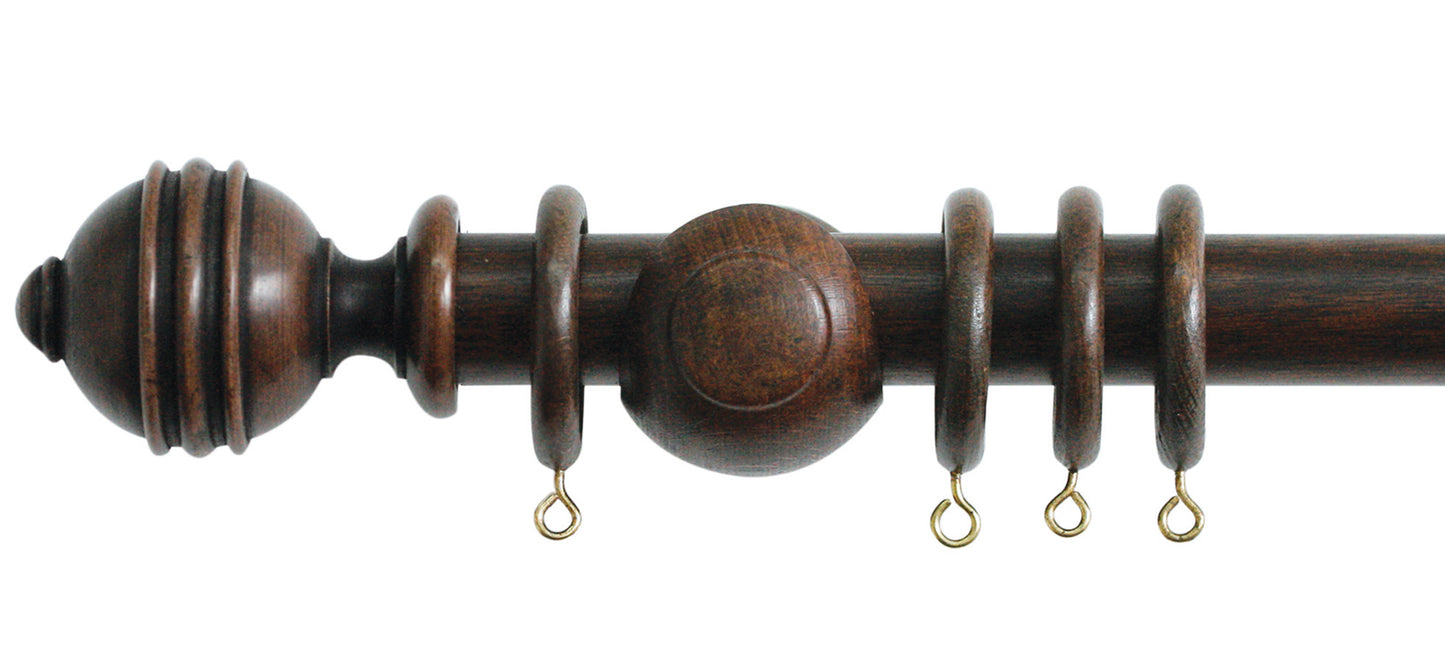 Jones Cathedral Ely 30mm Wooden Curtain Pole - Fendow