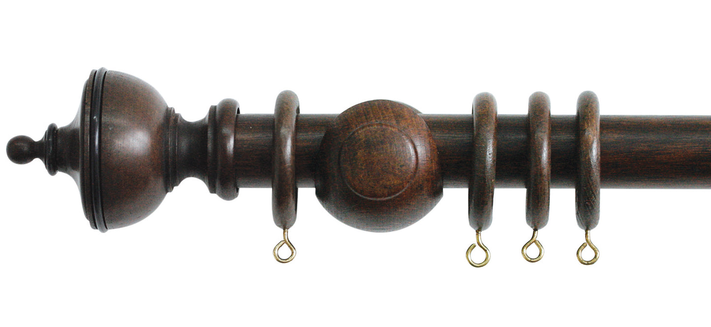 Jones Cathedral Exeter 30mm Wooden Curtain Pole - Fendow