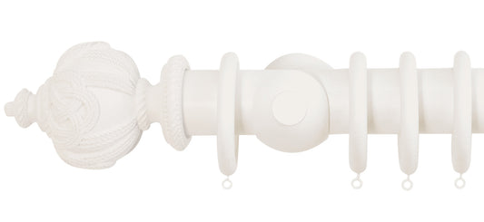 Jones Florentine Rope 50mm Wooden Curtain Pole - Fendow