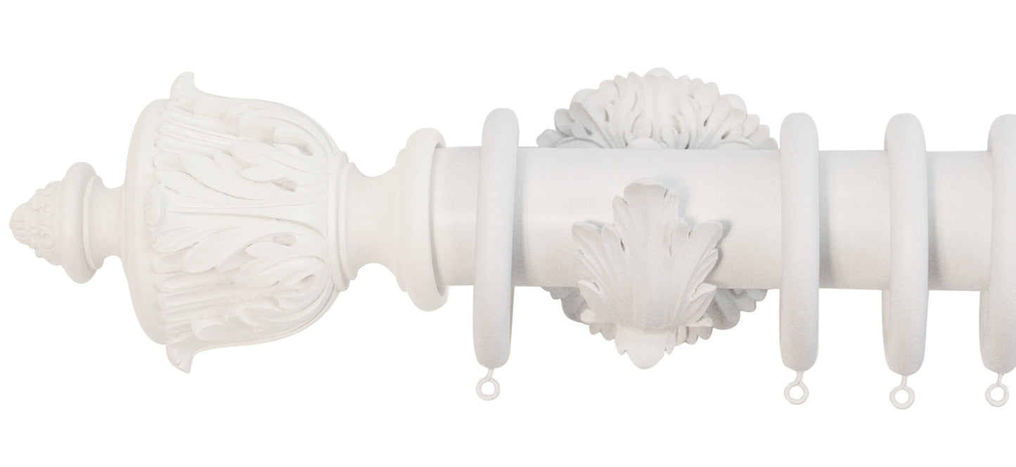 Jones Florentine Acanthus 50mm Wooden Curtain Pole - Fendow