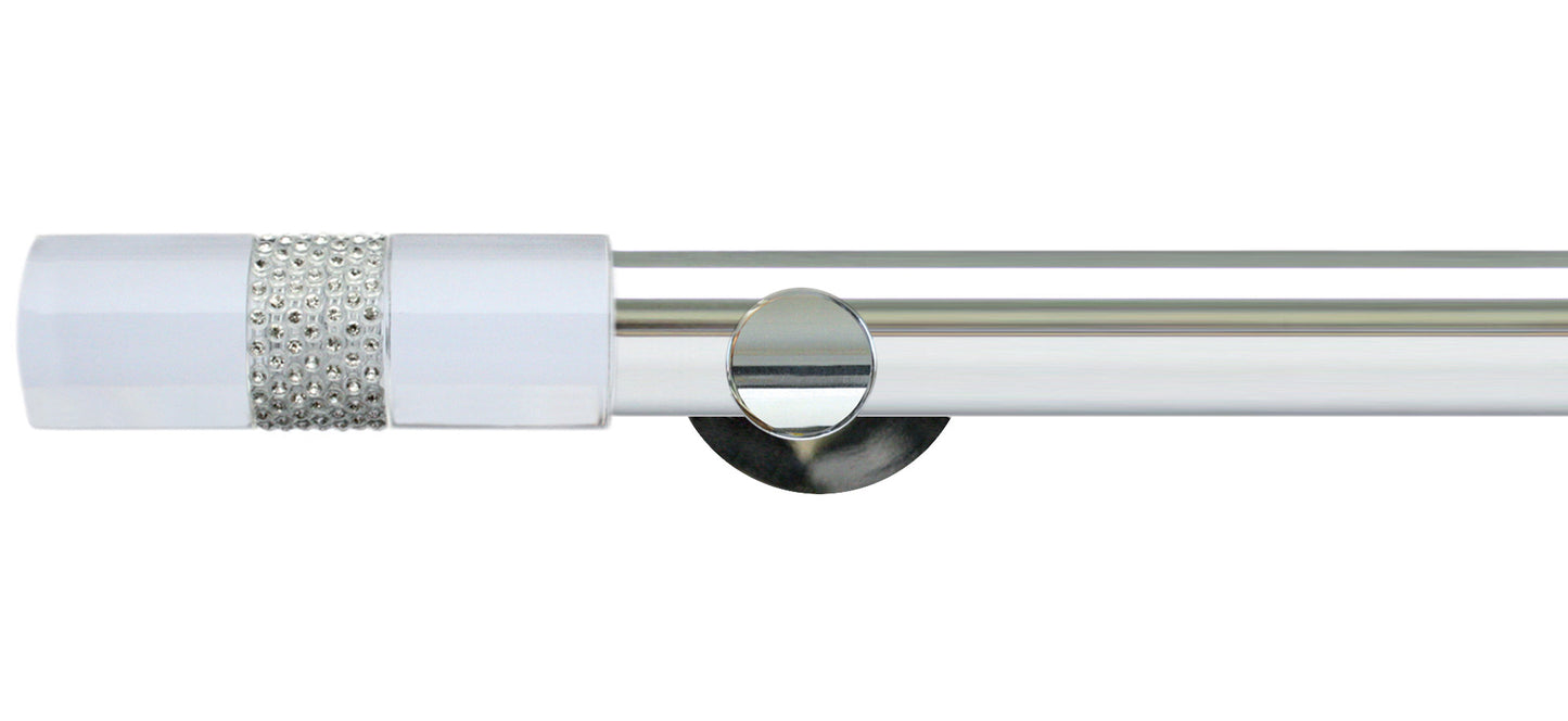 Jones Lunar Tiffany 28mm Metal Curtain Pole - Fendow