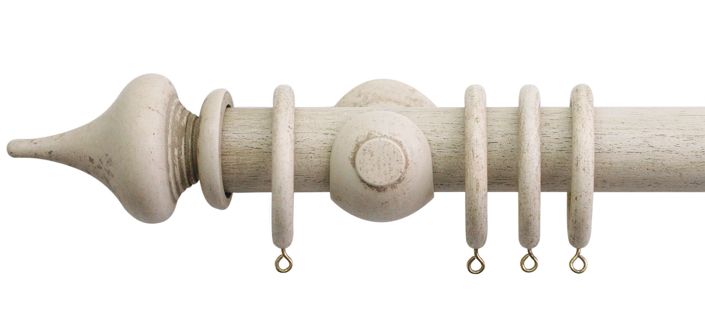 Jones Hardwick Minaret 40mm Wooden Curtain Pole - Fendow