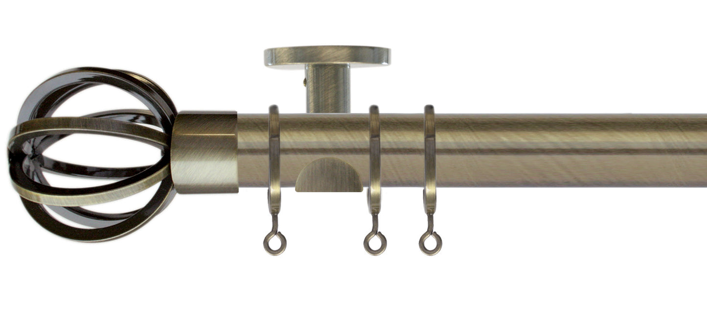 Jones Lunar Cage 28mm Metal Curtain Pole - Fendow