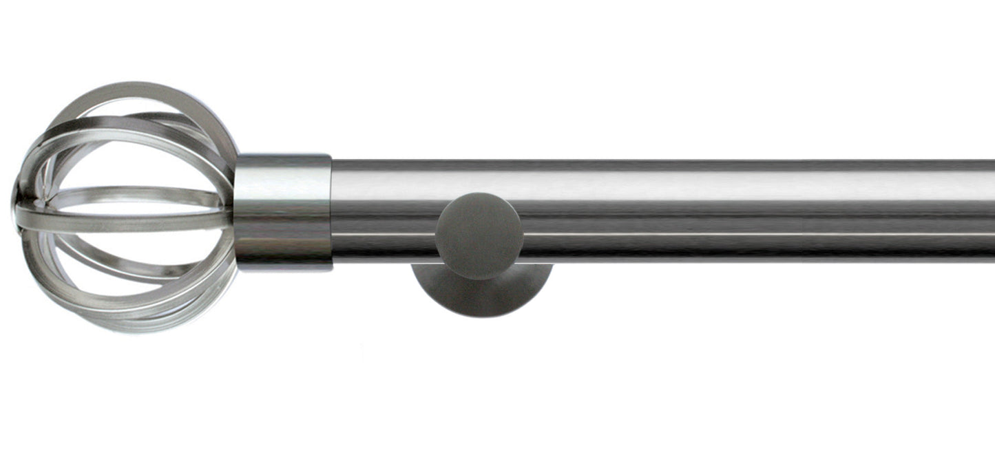 Jones Lunar Cage 28mm Metal Curtain Pole - Fendow