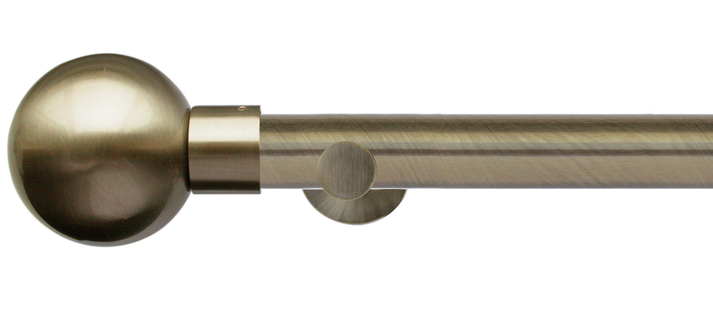 Jones Lunar Metal Sphere 28mm Metal Curtain Pole - Fendow